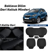 Opel Mokka 2013-2019 Arası Siyah Deri Oto Koltuk Minderi