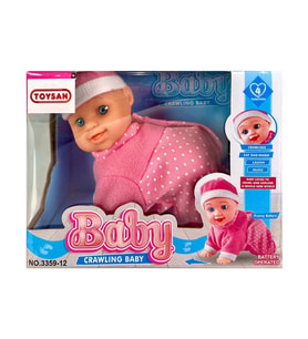 Pilli Emekleyen Sesli Bebek