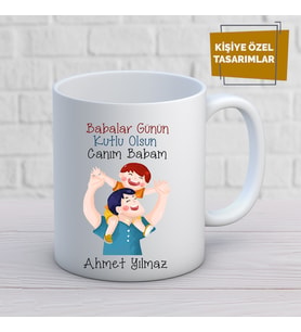 Babalar günü özel tasarım kupa bardak