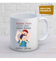 Babalar günü özel tasarım kupa bardak