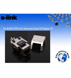 S-Lınk Sl-Ks65 Utp Cat6 90 Derece 3U Keystone Jack
