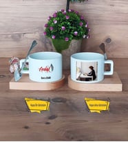 Avukat Kupa Bardak Ahşap Altlıklı Kısa Fotoğraflı Avukatlar Günü Hediyesi