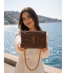 Mia Model  Kadın Omuz Çantası - Kadın Kol Çantası - Kadın Çanta - Günlük Kadın Çantası - Hediye Çanta - Çapraz Askılı Kadın Çantası (Kahverengi)