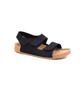 Fly Soft S963 Poli Hafif Taban Cırtlı Erkek Sandalet SİYAH