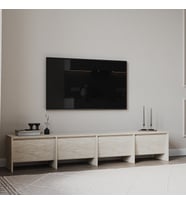 Laris 180 cm Tv Ünitesi – 4 Kapaklı, Traverten Desenli