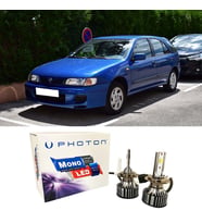 Nissan Almera Led Xenon Uzun + Kısa Far Ampulü H4 Mono Yeni Seri Beyaz 1995-2000