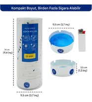 Kokusuz Kullan At Küllük - Suyla Şişen Jel Kristal Formüllü - Dumansız Hijyenik Küllük - 25 Adet