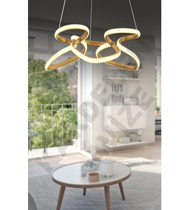 Kardelen 3 renkli Eskitme Çilek Sarkıt Modern Led Avize