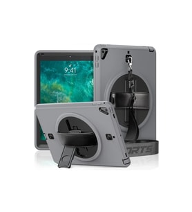 Apple iPad 5 Air 9.7 Kılıf Strap-C Otterbox Tablet Kapak - Gri