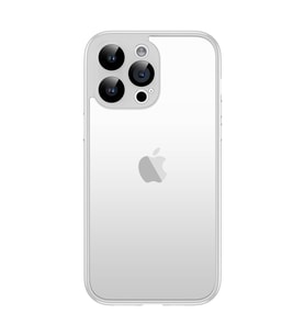 Apple iPhone 15 Pro Max Uyumlu Kılıf Zore Kamera Korumalı Bontez Bumper (Gümüş)