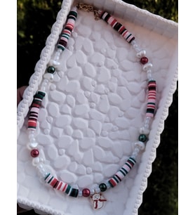 Fimo, Kardan Adam Detaylı Çocuk Yılbaşı Kolye