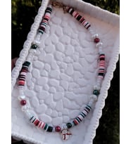Fimo, Kardan Adam Detaylı Çocuk Yılbaşı Kolye