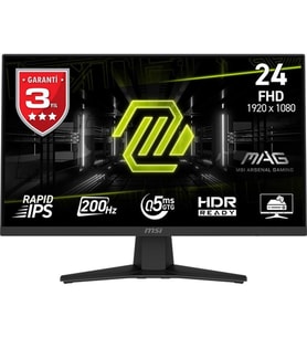MSI 23.8 RAPID IPS MAG 244F 0.5MS 200HZ HDMI GAMING MONİTÖR