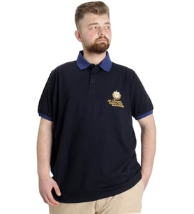 Mode XL Büyük Beden Erkek Polo T-shirt RANGERS 23342 Lacivert