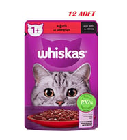 Whiskas Sığırlı Poşet Kedi Yaş Mama 85 G 12x