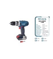 Proter PST 414 SL 13 mm 14.4 V 2.0 Ah Li-ion Pil 2 Vts.Şarjlı Matkap P1EA116