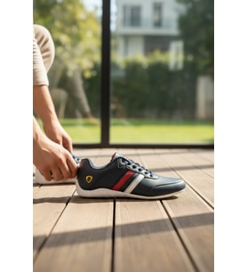 Enoch Ferrari Motosport İnce Tabanlı Sneaker Spor