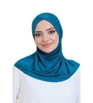 Kadın Hazır Türban Çapraz Tek Parça Pratik Namaz Başörtüsü