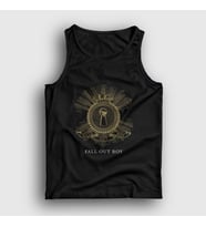 Presmono Unisex Siyah Keyhole Fall Out Boy Atlet 62307tt