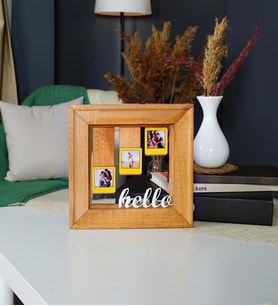 Kendin Tasarla Ahşap Fotoğraflı Çerçeve