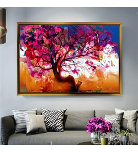 Altın Çerçeveli dekoratif tablo l824 (Gold)