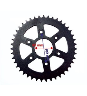 ARKA DİŞLİ 520-43T İÇ 63 mm 6 DELİKLİ BAJAJ DOMİNAR 400 - KTM DUKE 390 ÖM