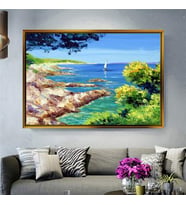 Altın Çerçeveli dekoratif tablo a676 (Gold)