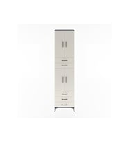 Hyperion Dolap 4 Raflı 5 Çekmeceli 4 Kapaklı 60x44x243 Antrasit-Aytaşı