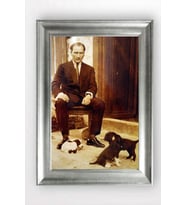 Gümüş Çerçeveli Atatürk Tablo a851