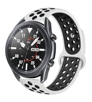 Lexroo Huawei Honor Magic 2 46 mm KRD-02 Silikon Kordon - Beyaz-Siyah