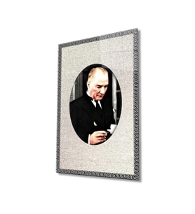 Miyrem Glasses Collection -A1^#  Atatürk Cam Tablo 4 mm Dayanıklı Temperli Cam (Çok Renkli)