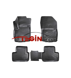 Mitsubishi Outlander Sport 3D Havuzlu Paspas 2017 Siyah (Karışık)