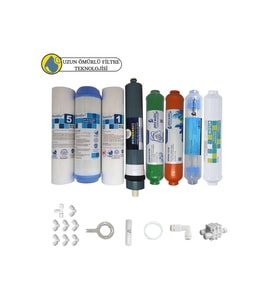 Purefer Açık kasa çift sedimentli Sertifikalı 8li Platinium mebran  mineral+alkalili+detox