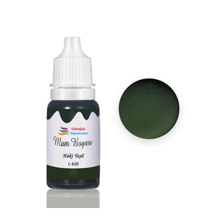 Mum Boyası Sıvı Pigment Boya 20 ML  Haki Yeşil - L620