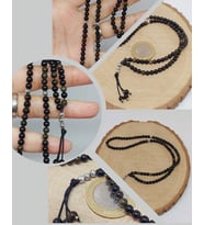 Golden & Siyah Obsidyen Taşı 99luk Tesbih 4mm (24290)
