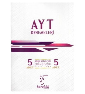 Karekök Yayınları Karekök Ayt 5'li Denemeleri Yeni (Çok Renkli)