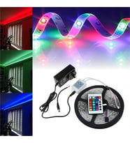 5 Metre Rgb Şerit Led Seti-Iç Dış Mekan Silikonlu-Tak Çalıştır ( Lisinya )