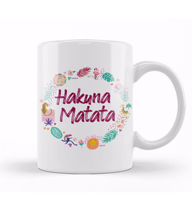 Hakuna Matata 03 Kupa Bardak Porselen