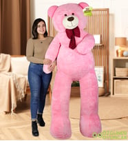 Mavimsi 200 cm Papyonlu Büyük Ayıcık (%100 Yerli) (Pembe)