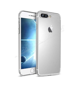Apple iPhone 8 Plus Premium Silikon Kılıf Şeffaf