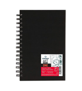 Canson Art Book One Sert Kapak Spiralli Eskiz Defteri 100 gr. 14x21,6 cm. 80 yp. 