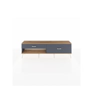 Arges TV Ünitesi 2 Çekmeceli  176x30x51 Antrasit-Çam/Antrasit