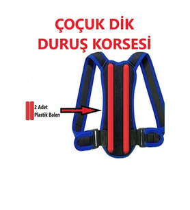 Dik Durus Korsesi Çocuk Dik Durus Korsesi Kamburlk Önleyici Korse Öğrenci Korsesi (Siyah)