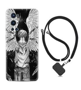Tecno Spark 9 Pro Kılıf Resimli Boyun Askılı İpli Desenli Silikon Series Angel 1883