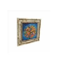 Ağaç Baskılı Taş Tablo 25X25
