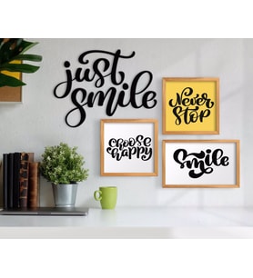 BK Home Dekoratif 3’lü Retro Ahşap Tablo ve Konsept Duvar Dekoru-1