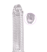 Xise Phil 16.5 Cm Şeffaf Görünümlü Tırtıklı Penis Kılıfı