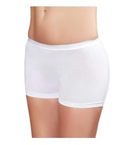 Şahinler B3022 Bayan Likralı Boxer Şort (Beyaz)