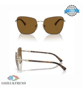 VOGUE KADIN GÜNEŞ GÖZLÜĞÜ HAVANA ÖN KISIM/SOLUK ALTIN RENGİ 4277SB 507883 56 18 140