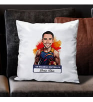 Kişiye Özel Hediye Karikatürlü En Başarılı Erkek Hentbolcu Yastık